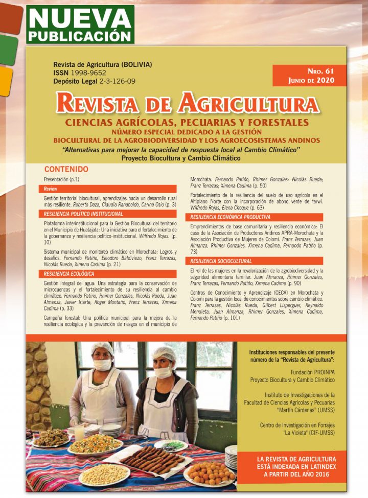 Revista de Agricultura N°61- AGROBIODIVERSIDAD
