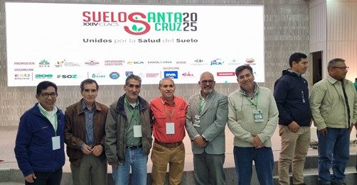 Algunos expositores en el XXIV Congreso Latinoamericano de la Ciencia del Suelo realizado en Santa cruz del 24 al 27 de junio